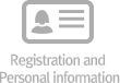registeration and personal info
